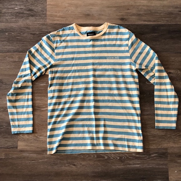 Diamond Supply Co. Other - Diamond Long Sleeve light blue striped shirt